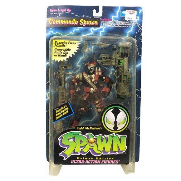 McFarlane Commando Spawn Deluxe Edition Ultra Action Figure 1995 NEW Todd Toys - Picture 1 of 4